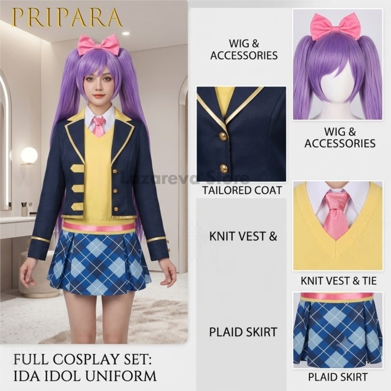 Party Games School - Pripara Manaka Laala Cosplay Costume Cute