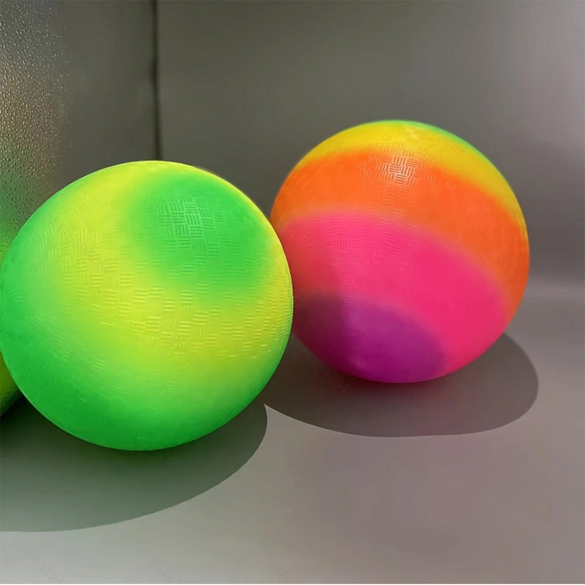 Party Games No Props - 1 Rainbow Playground Ball for Dodgeball,