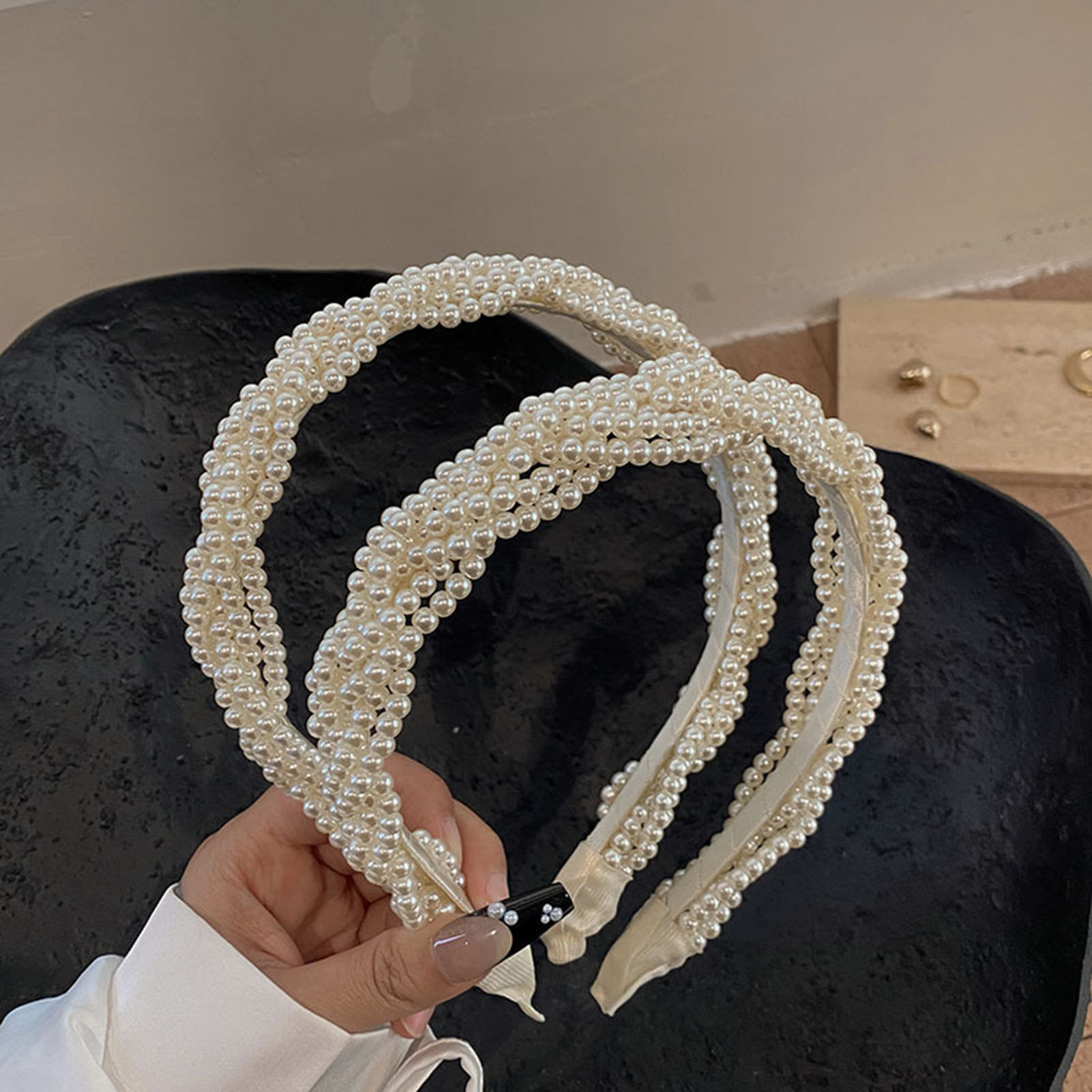 Ring Toss Outdoor - Elegant Pearl Headband for Women Hair