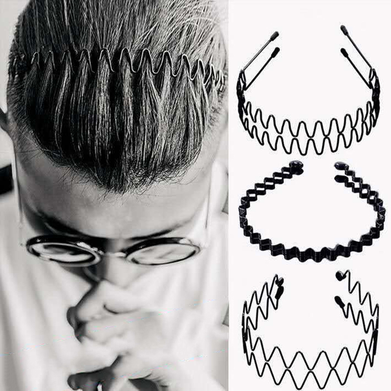 Ring Toss Outdoor - Unisex Metal Wavy Spring Hair Hoop