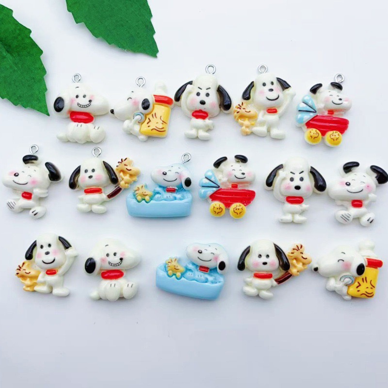 Party Games Birthday - 12pcs resin cartoon dog pendant, DIY