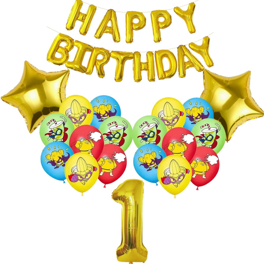Party Games No Props - Superthings Theme Birthday Party Decoration Number