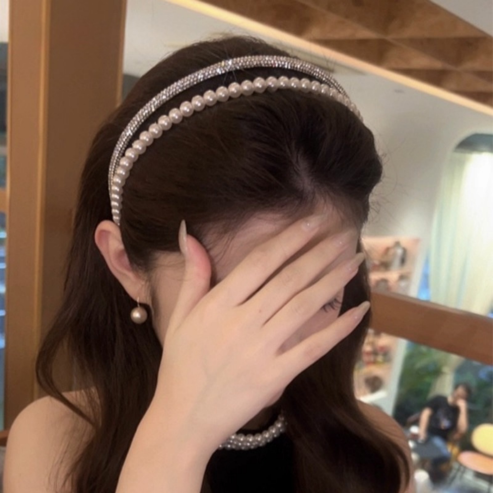 Ring Toss Outdoor - 1PC Fashionable Double-Layer Imitation Pearl &