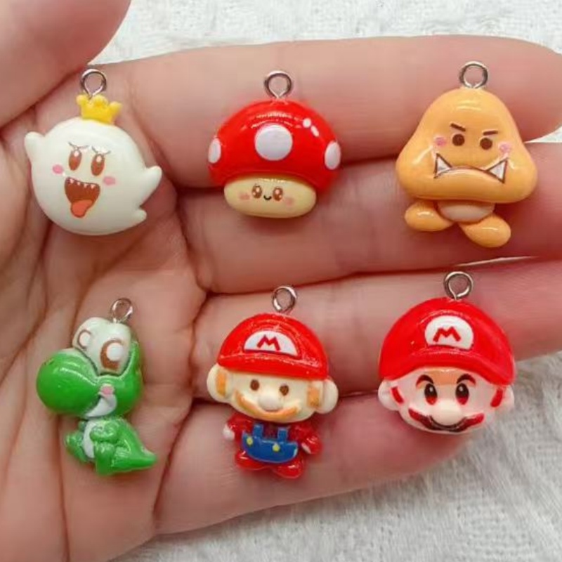 Party Games Birthday - 10pcs resin cartoon pendant, DIY jewelry