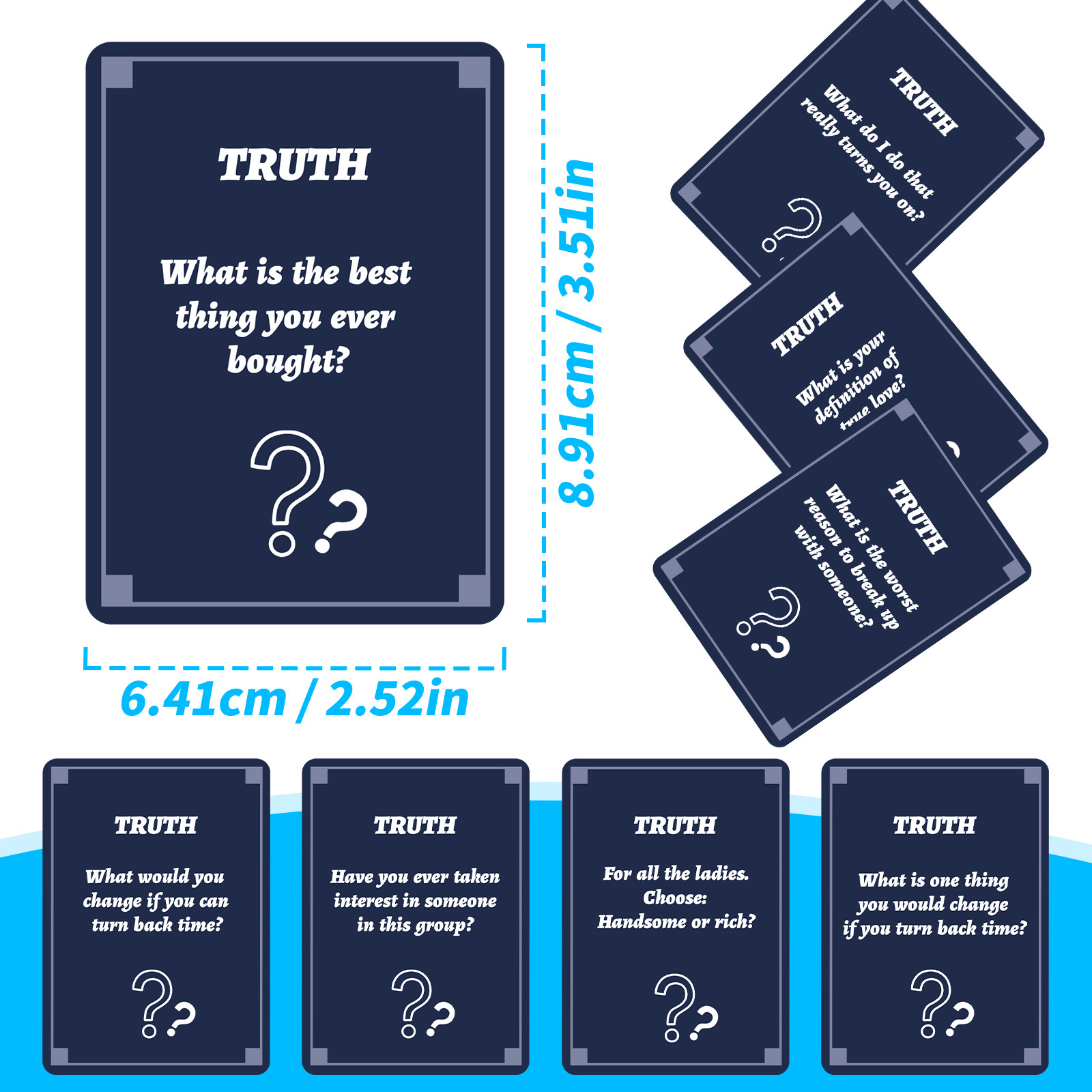 50Pcs Party Game Cards for Adu - Party Games Group For Adults recension och pris