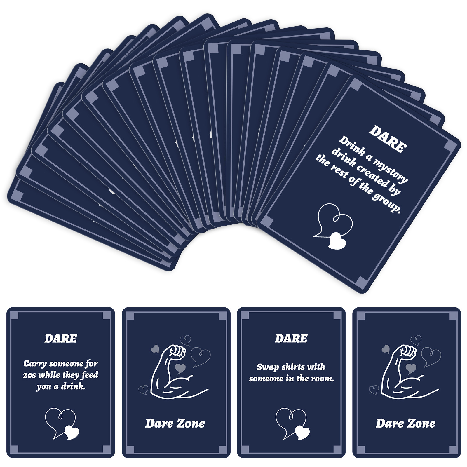 50Pcs Party Game Cards for Adu - Party Games Group For Adults recension och pris