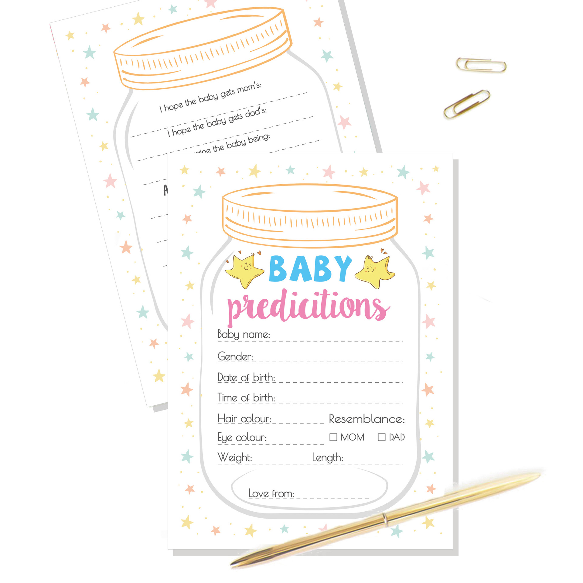 10pcs Gender Reveal Baby Showe - Party Games Group For Adults recension och pris