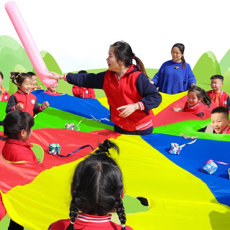 Rainbow Parachute Knock Gopher - Party Games Group For Adults recension och pris