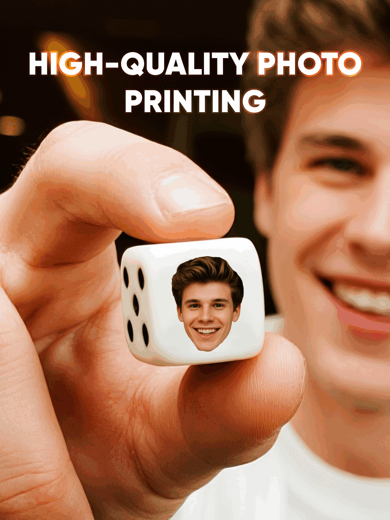 Custom Face Dice Personalized  - Party Games Birthday recension och pris