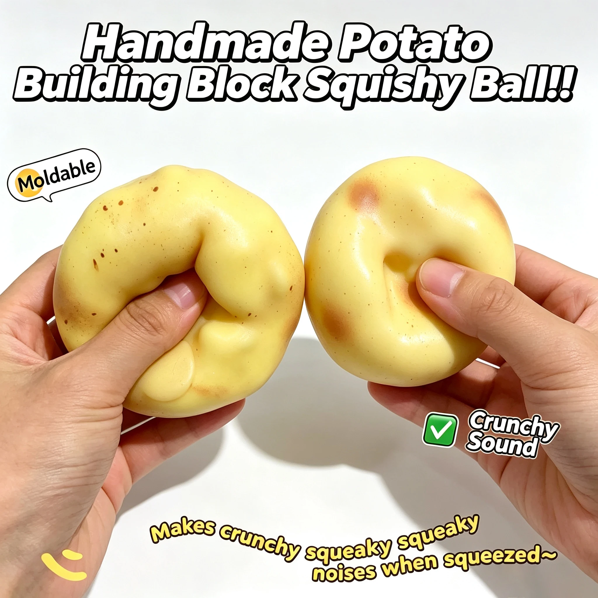 Crunchy Potato Squishy Stress  - Party Games Spy recension och pris