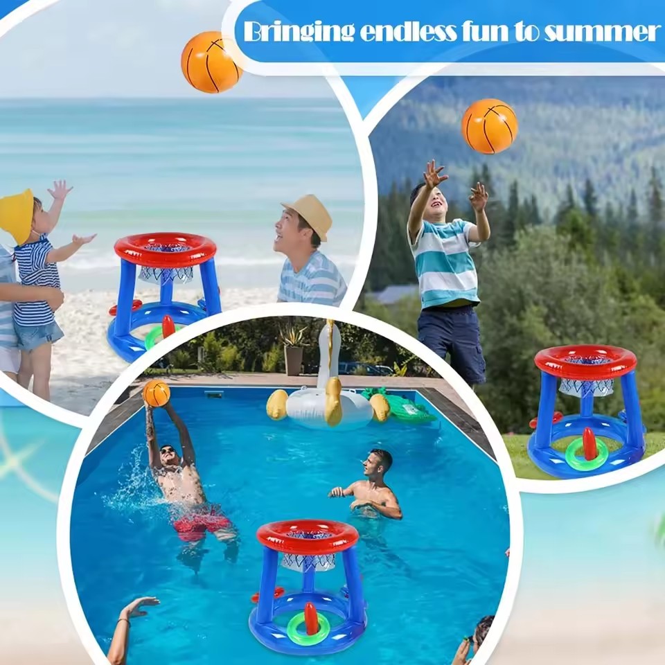 Inflatable Floating Basketball - Ring Toss Outdoor recension och pris