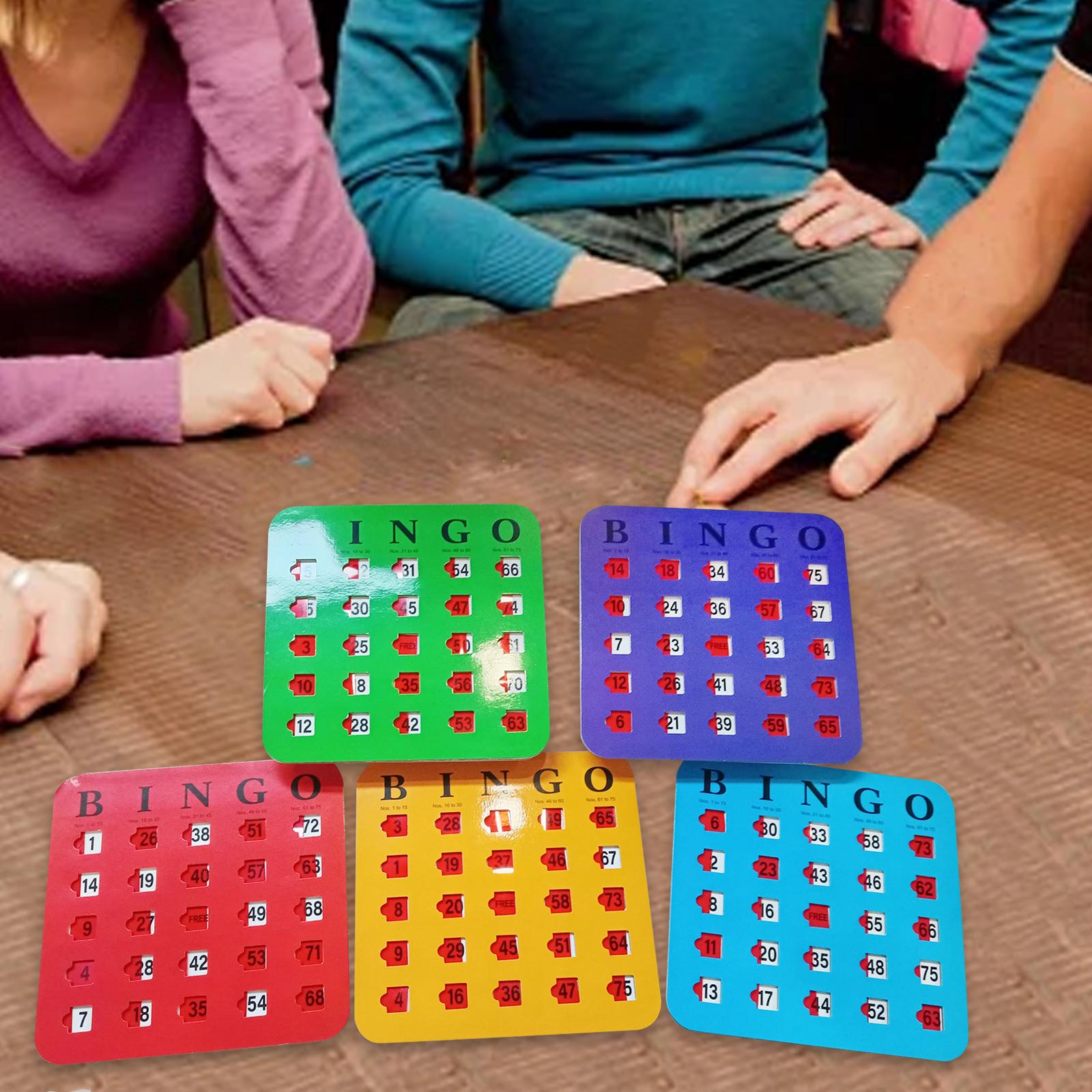 5 Pieces Large Print Bingo Car - Party Games Group For Adults recension och pris