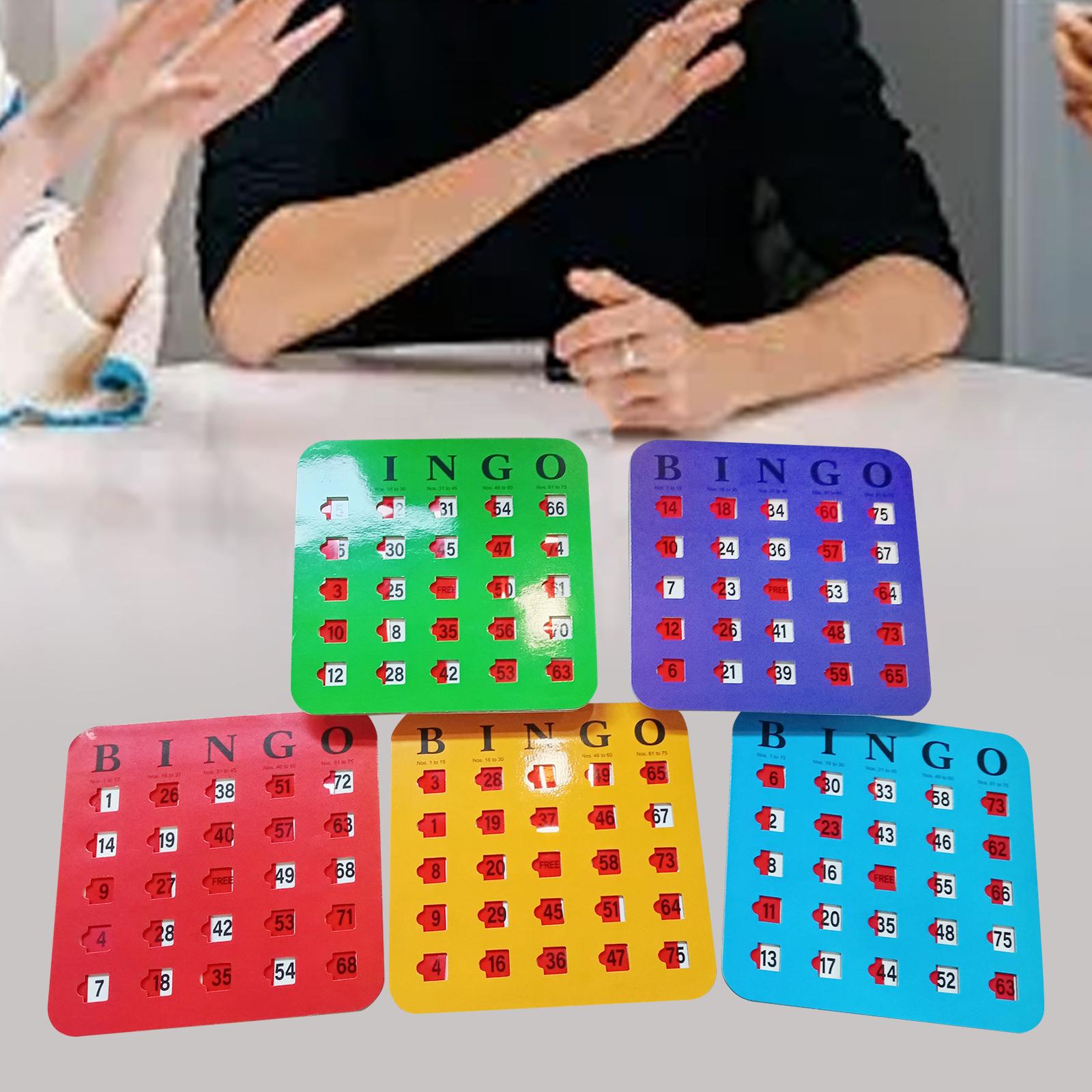 5 Pieces Large Print Bingo Car - Party Games Group For Adults recension och pris