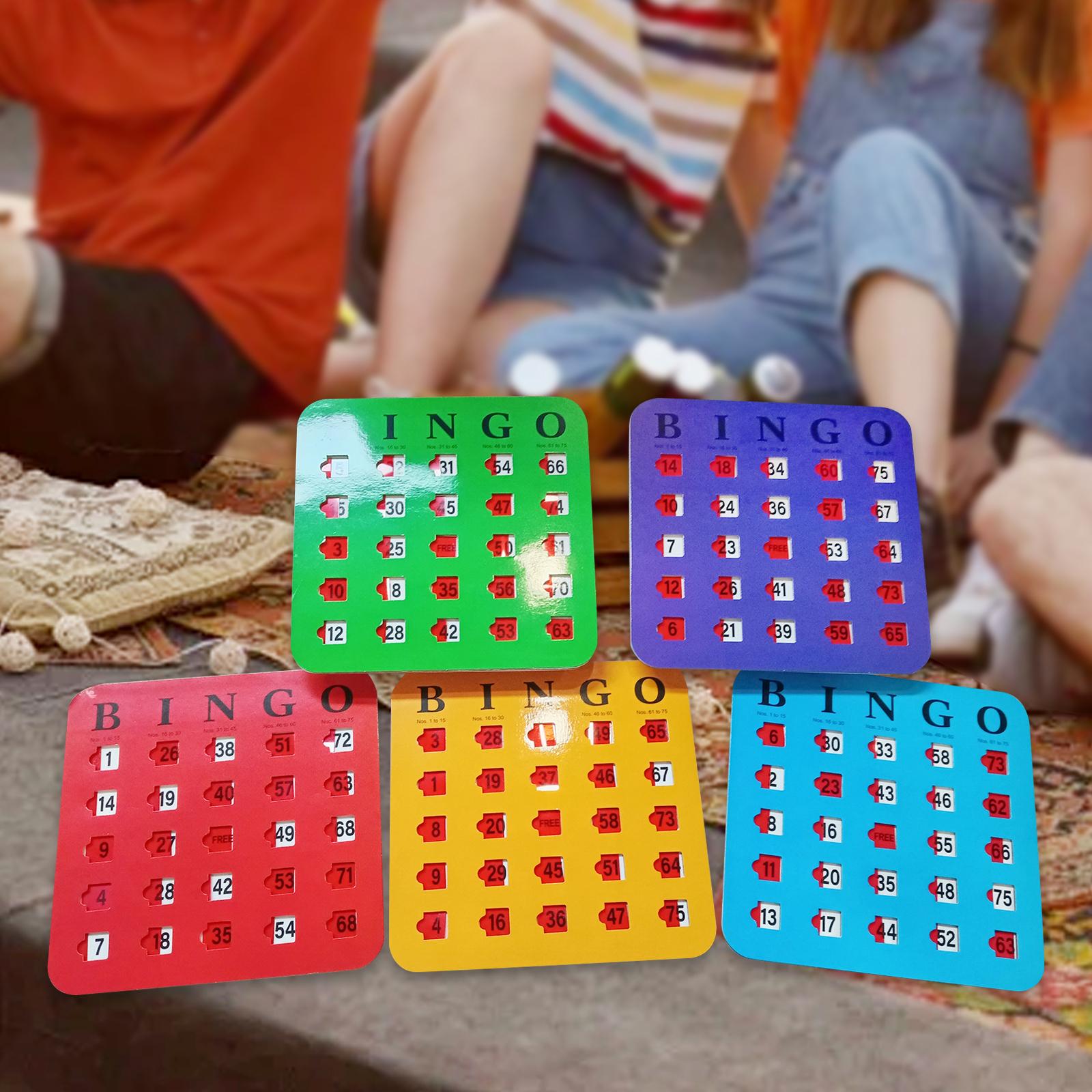 5 Pieces Large Print Bingo Car - Party Games Group For Adults recension och pris