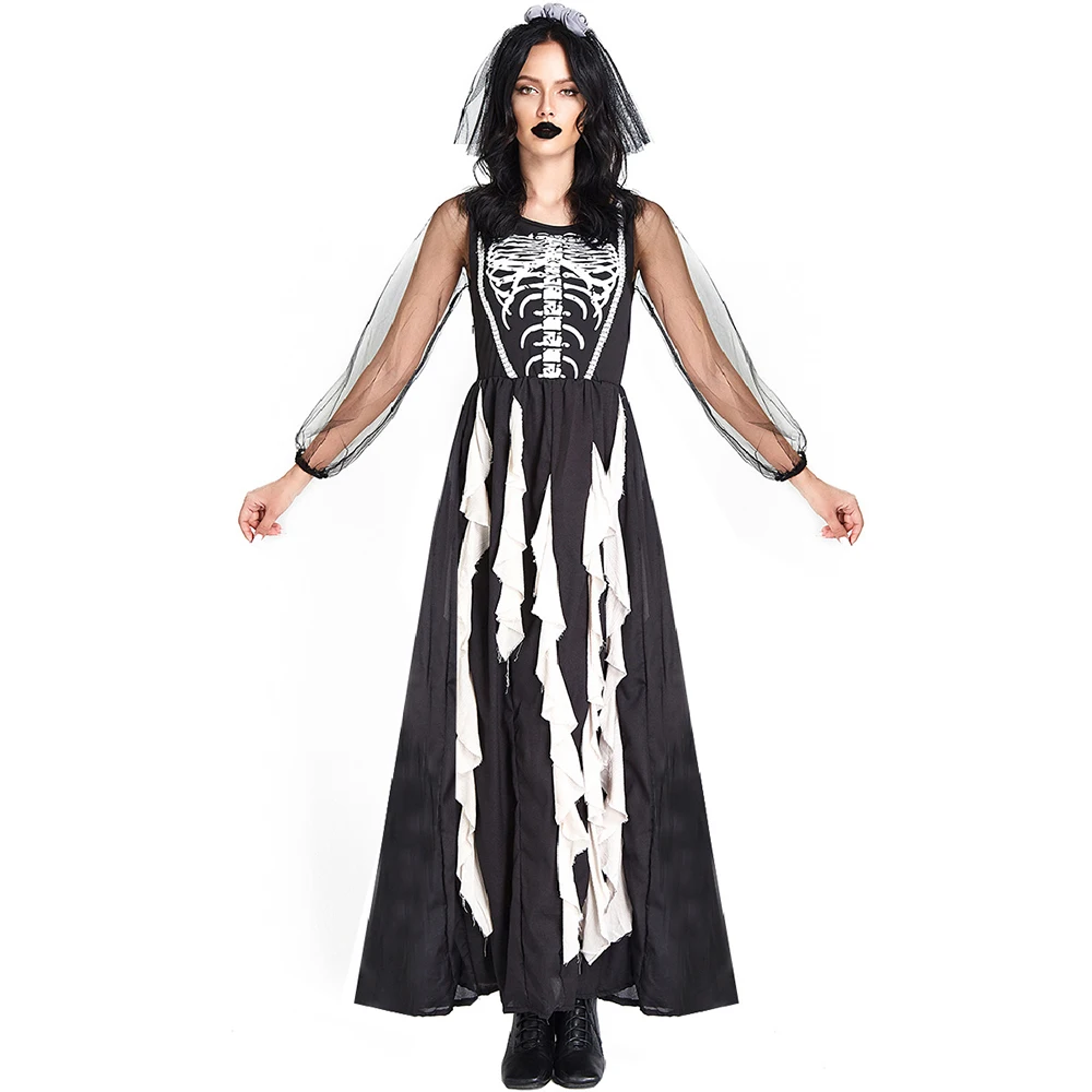 Adult Scary Skull Ghosts Bride - Zombie Party Games For Adults recension och pris
