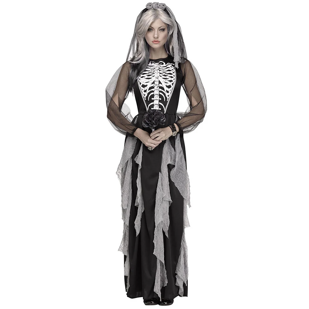 Adult Scary Skull Ghosts Bride - Zombie Party Games For Adults recension och pris