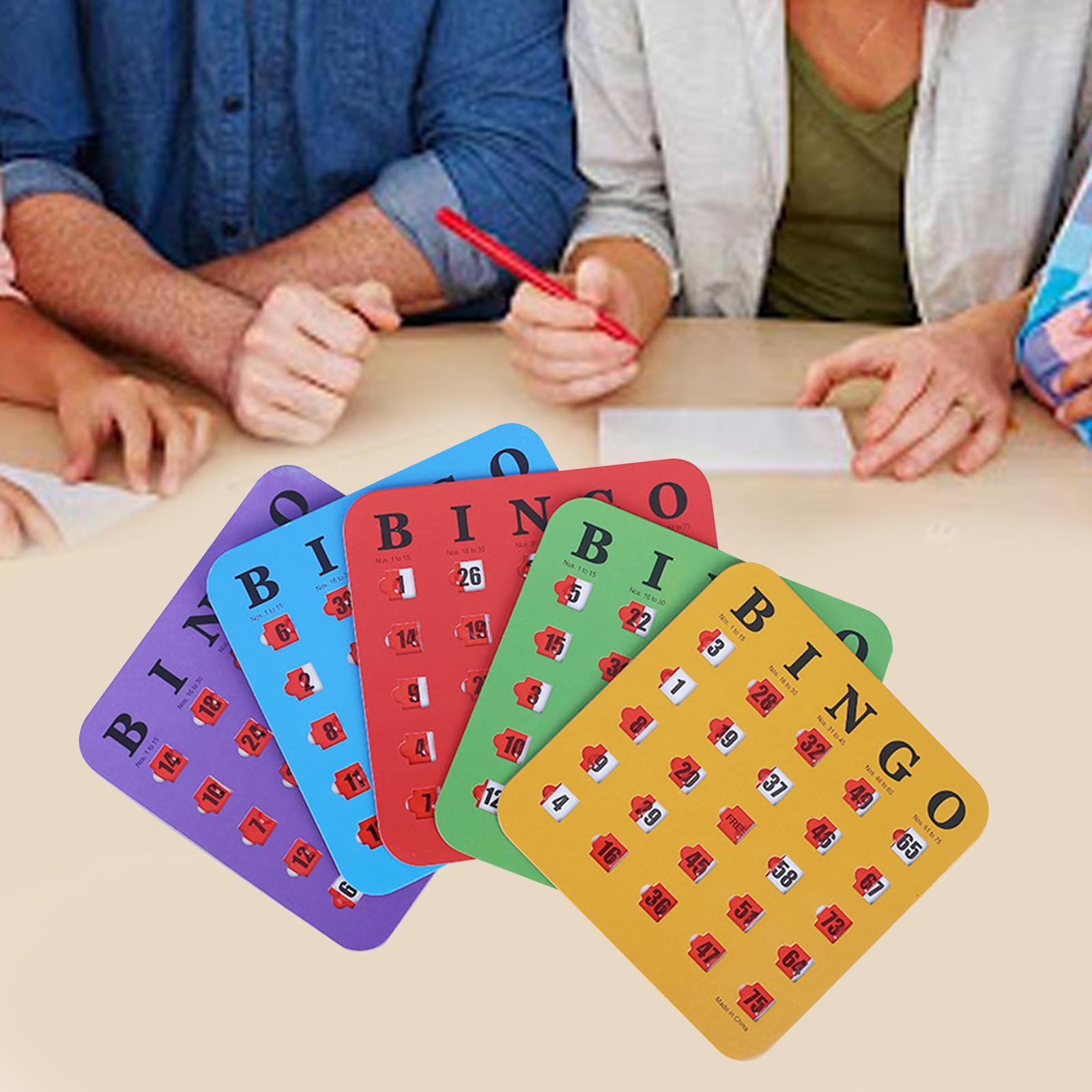 5 Pieces Large Print Bingo Car - Party Games Group For Adults recension och pris