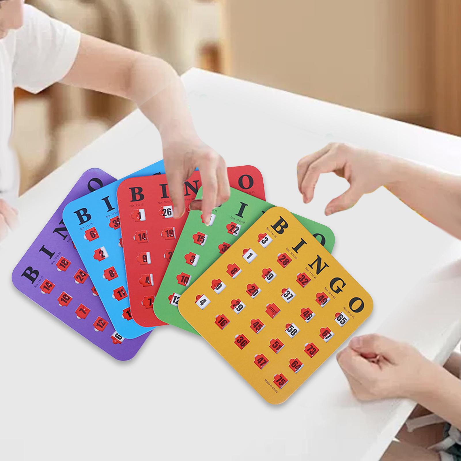 5 Pieces Large Print Bingo Car - Party Games Group For Adults recension och pris
