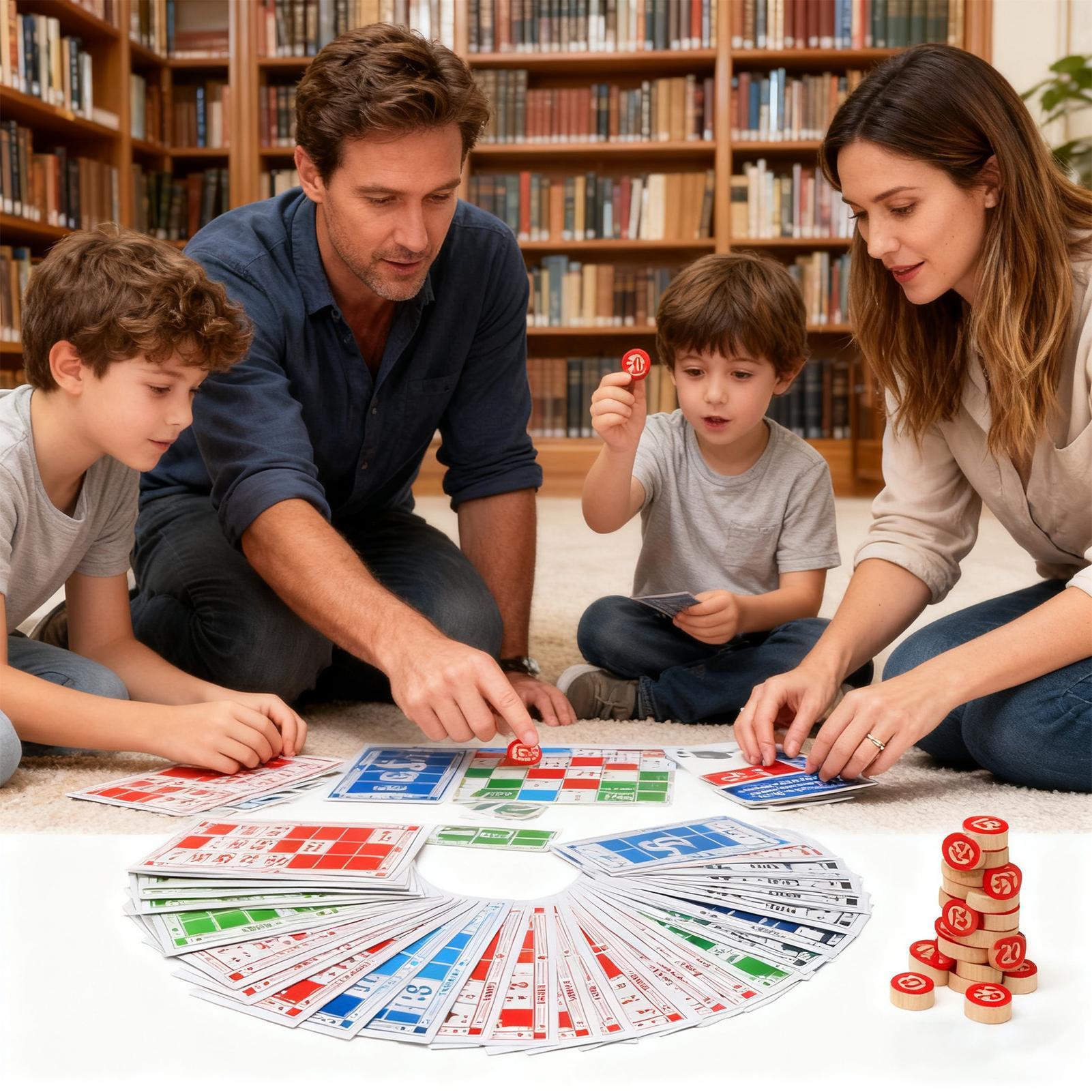 Bingo Set Wooden Funny Educati - Party Games Group For Adults recension och pris
